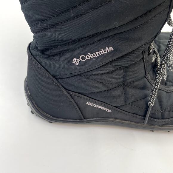 Columbia Women's Minx Mid III Black Boots Waterproof 7.5 38.5 Winter Snow - Picture 4 of 9